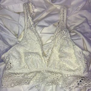 White/ ivory Aerie Bralette